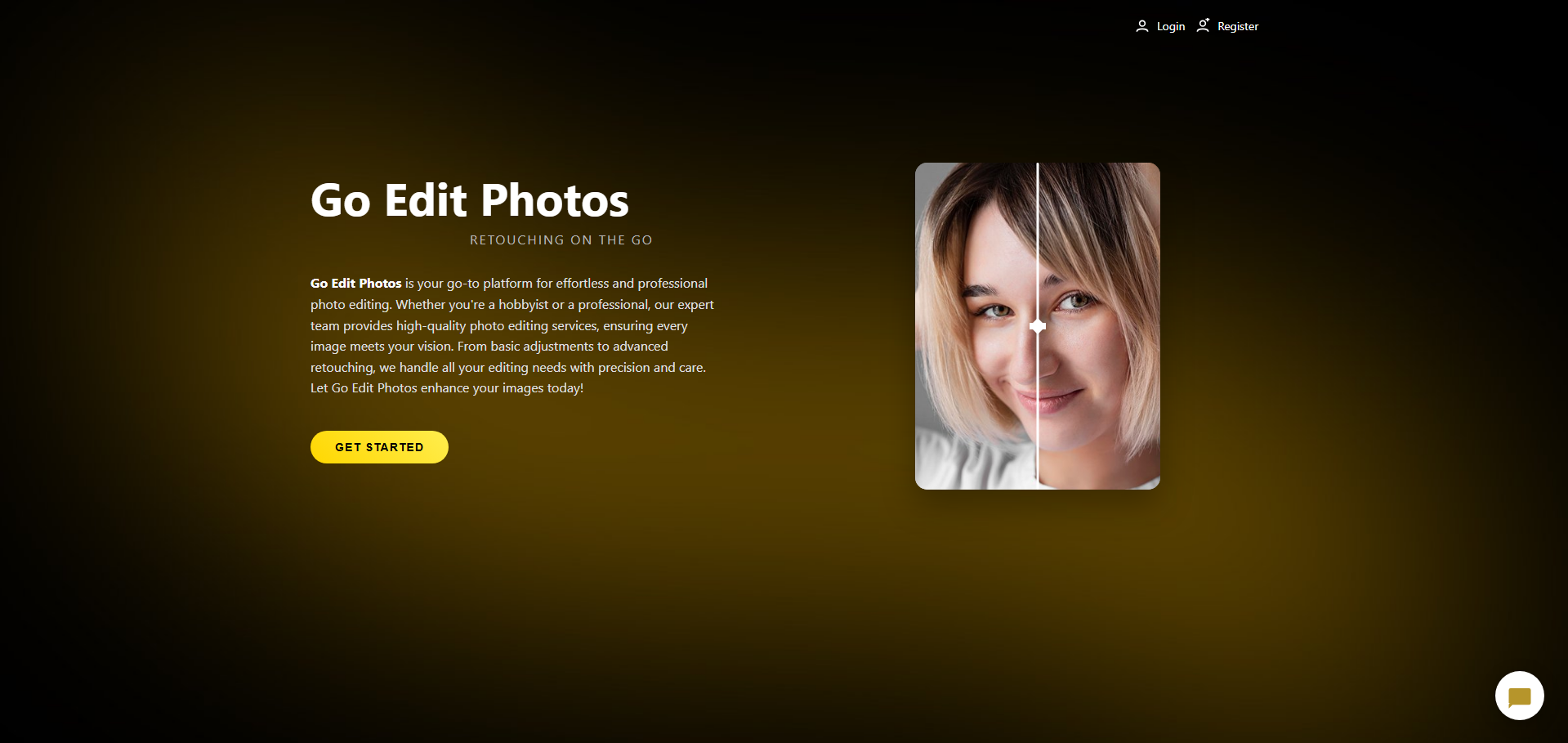 Go Edit Photos website screenshot