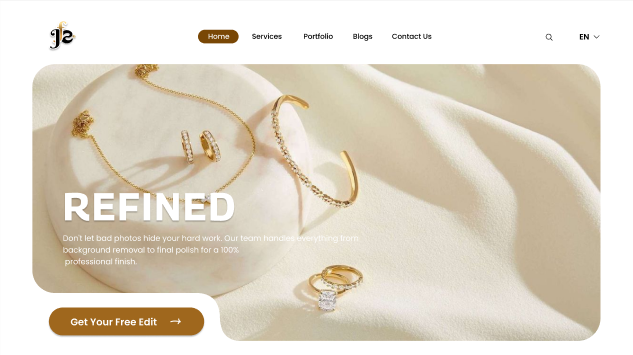 Jewelry Foto Editor website screenshot